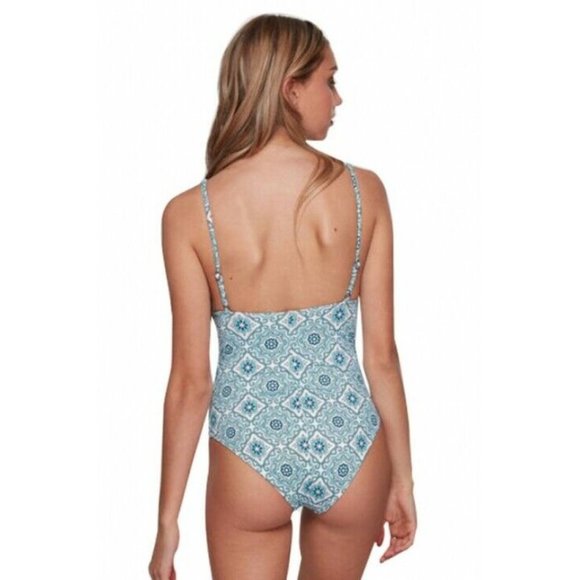 Billabong BNWT Medina One Piece Women's Swimsuit Size 10 Blue RRP $129 - Picture 2 of 9